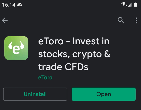 eToro: приложение Android 2